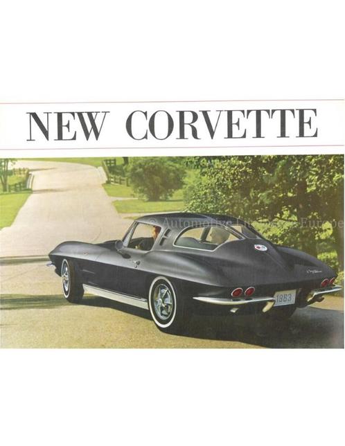 1963 CHEVROLET CORVETTE BROCHURE ENGELS (USA), Boeken, Auto's | Folders en Tijdschriften, Chevrolet