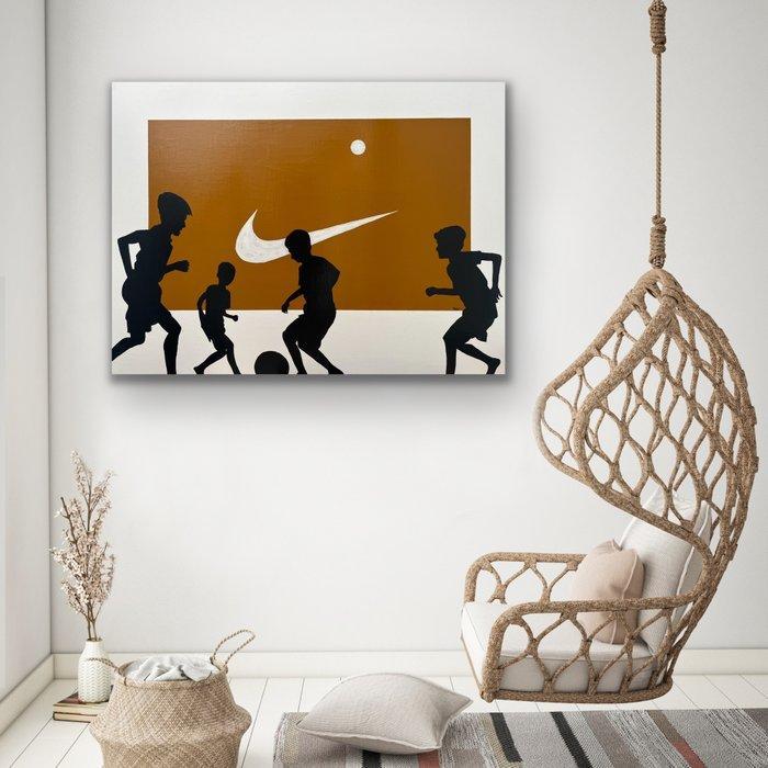 Mike Idir - Swoosh Play, Antiek en Kunst, Kunst | Schilderijen | Modern