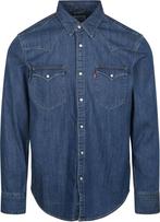 Levis Barstow Western Overhemd Mid Blauw maat XL Heren, Kleding | Heren, Overhemden, Verzenden, Nieuw, Blauw, Levi's