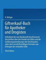 9783662321256 Giftverkauf-buch Fur Apotheker Und Drogisten, Boeken, Studieboeken en Cursussen, Nieuw, Hermann Boettger, Verzenden
