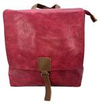 Rugzak The Square Bag van Flores Lederwaren Oudrood, Sieraden, Tassen en Uiterlijk, Tassen | Schoudertassen, Verzenden, Nieuw