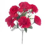 Anjerboeketje Kerstboeket Rood met gips Zijdenbloem per stuk, Huis en Inrichting, Woonaccessoires | Kunstplanten en Kunstbloemen