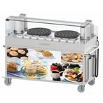 Poffertjes-Trolley | RVS | 2 Bakplaten (Ø400mm) | 5.4kW |, Verzenden, Nieuw in verpakking