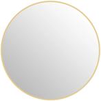 70 X 70 Cm Ronde Badkamerspiegel, Wandmontage, Goudkleurige, Huis en Inrichting, Woonaccessoires | Spiegels, Verzenden, Nieuw