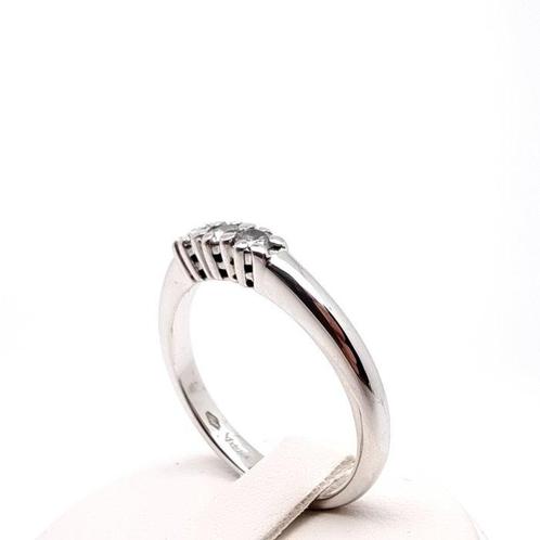 Ring - 18 karaat Witgoud Diamant (Natuurlijk), Sieraden, Tassen en Uiterlijk, Ringen