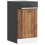 vidaXL Vaatwaspaneel Lucca bewerkt hout oud houtkleurig, Huis en Inrichting, Keuken | Keukenelementen, Verzenden, Nieuw, Bruin