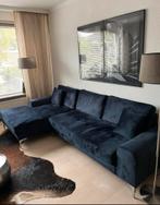 Prachtige velvet hoekbank in perfecte staat, Huis en Inrichting, Banken | Bankstellen, Hoekbank, Driepersoons, 75 tot 100 cm, Zo goed als nieuw