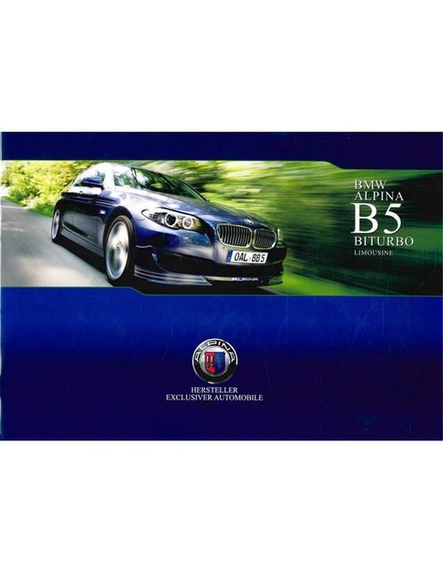 2010 BMW ALPINA B5 BITURBO SEDAN BROCHURE DUITS, Boeken, Auto's | Folders en Tijdschriften