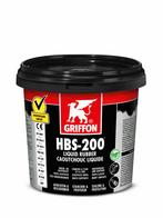 Griffon hbs 200 liquid rubber 1 liter, zwart, pot, Verzenden, Nieuw