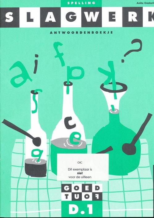 Slagwerk Spelling Antwoordenboek D1 Groep 6, Boeken, Schoolboeken, Nieuw, Verzenden