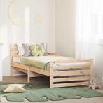 vidaXL Uitbreidbaar Bedframe voor Kinderen Bruin 80 x 130 /, Verzenden, Nieuw, Hout