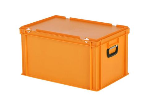 Koffer - 600 x 400 x H 335 mm - oranje - stapelbak met, Diversen, Overige Diversen, Nieuw, Ophalen of Verzenden