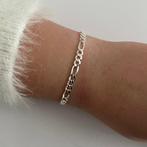 Zilveren figaro schakel armband 5 mm, Verzenden, Nieuw, Zilver