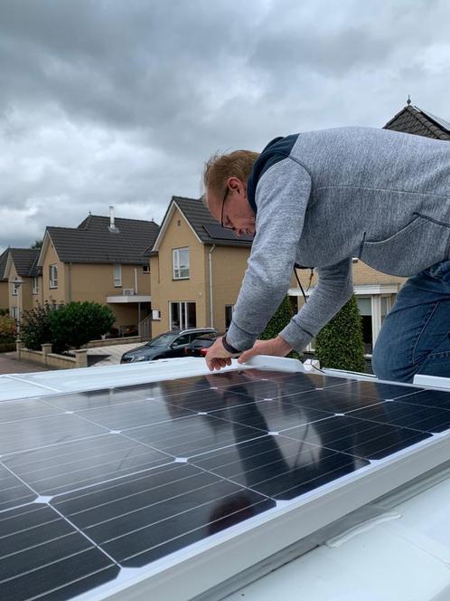 Zonnepanelen installatie op boot, camper, tuinhuis, Doe-het-zelf en Verbouw, Zonnepanelen en Toebehoren, Compleet systeem, Nieuw
