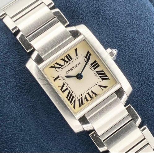 Cartier - Tank Française - 2384 - Dames - 2000-2010, Sieraden, Tassen en Uiterlijk, Horloges | Heren