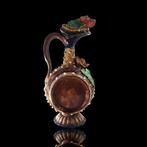 Embossed Jar with lid (Aires C. Leal - Caldas da Rainha) -