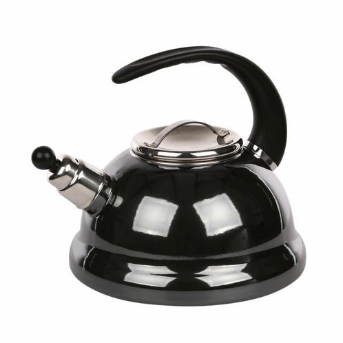Altom Design Izydor fluitketel emaille grafiet 2.5 Liter -, Witgoed en Apparatuur, Waterkokers, Ophalen of Verzenden