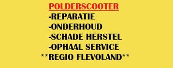 Scooter onderhoud /Reparatie en ophaalservice Polderscooter beschikbaar voor biedingen