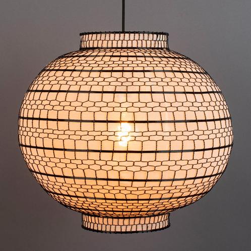*WOONWINKEL* Dutchbone Ming Round Lampion Hanglamp 45 Cm, Huis en Inrichting, Lampen | Hanglampen, Nieuw, Verzenden