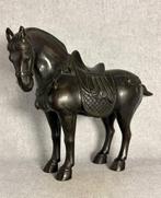 Tang-Stijl paard 40 cm / 5 kg - Brons - Eind 20e eeuw, Antiek en Kunst