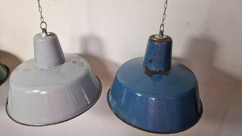 Lampa emaliowana OBs2 - Plafondlamp (3) - OBs2 - Emaille,, Antiek en Kunst, Antiek | Wandborden en Tegels