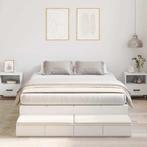 vidaXL Opbergbedframe Wit 160x200 cm, Verzenden, Wit, 200 cm, 160 cm