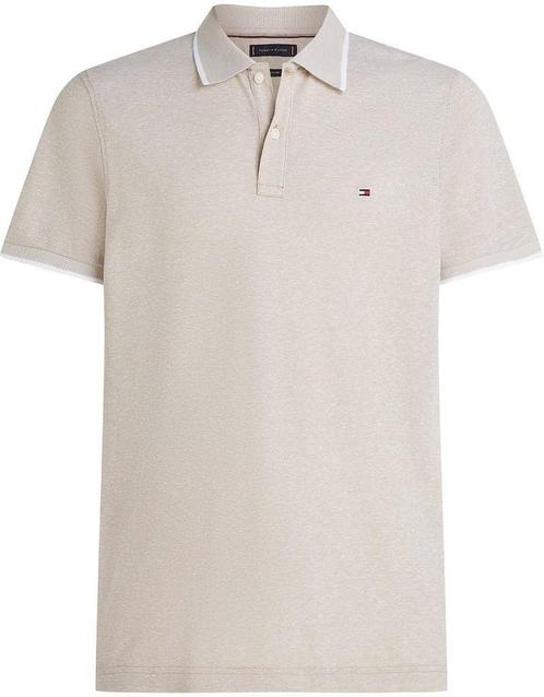 Tommy Hilfiger Linen Piqué Poloshirt Beige maat M Heren, Kleding | Heren, Polo's, Beige, Nieuw, Maat 48/50 (M), Verzenden
