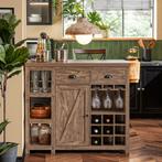 2dekans | SoBuy Keukeneiland incl Wijnrek - 110 x 55 x 95 cm, Huis en Inrichting, Woonaccessoires | Wijnrekken, Ophalen of Verzenden