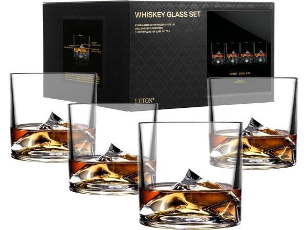 Veiling - LIITON Everest Whiskyglazen, 4-delig, Verzamelen, Glas en Borrelglaasjes, Nieuw