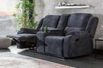 Exclusieve 2-zits bioscoopfauteuil HOLLYWOOD donkergrijze, Huis en Inrichting, Fauteuils, Ophalen of Verzenden, Nieuw
