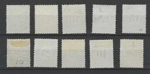 Curaçao 1889 - Port Cijfer in zwart - NVPH P1/P10, Postzegels en Munten, Postzegels | Nederland