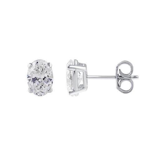 2-delige sieradenset - 14 karaat Witgoud - 4.02ct. tw., Sieraden, Tassen en Uiterlijk, Antieke sieraden