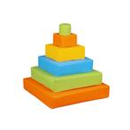 Foam blokken - stapel toren - 55x60cm - groen geel blauw..., Kinderen en Baby's, Speelgoed | Educatief en Creatief, Ophalen of Verzenden