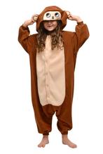 Onesie Aap Pakje 98-104 Apenpak Monkey Kostuum Bruin Pak Ape, Nieuw, Ophalen of Verzenden