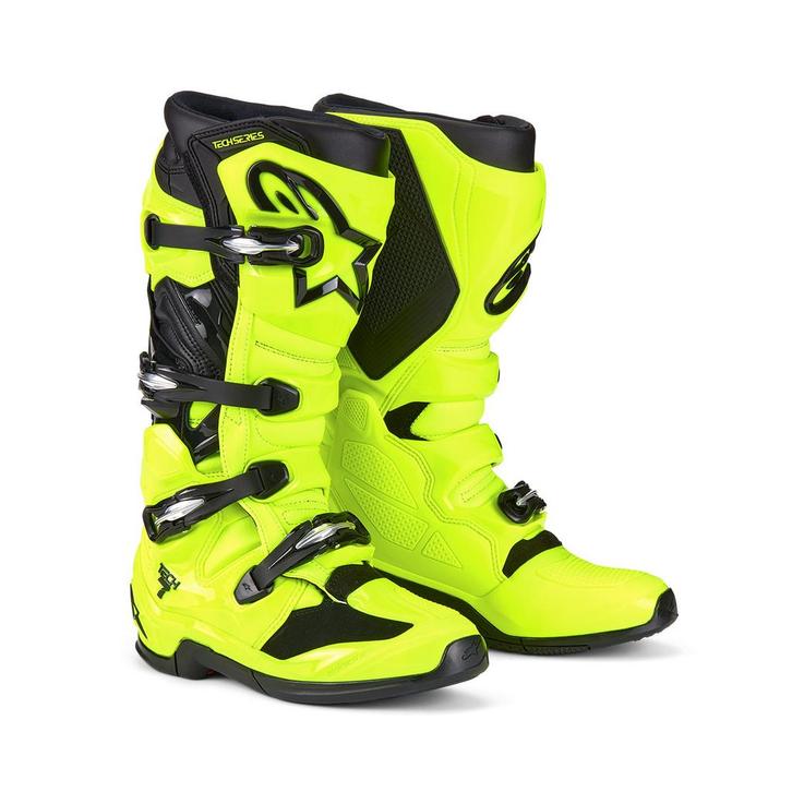 Alpinestars Tech 7 MX Laarzen Fluo Geel Zwart, Motoren, Kleding | Motorkleding, Heren, Nieuw met kaartje, Laarzen, Verzenden