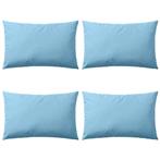 vidaXL Buitenkussens 60x40 cm lichtblauw 4 st, Verzenden, Nieuw, Blauw