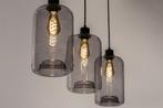 Rietveld Hanglampen - Zwart, Grijs - Glas, Metaal, Verzenden, Nieuw