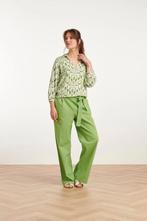 -50% Smashed Lemon  Smashed Lemon 25177 lime linnen broek |, Kleding | Dames, Verzenden, Nieuw, Groen