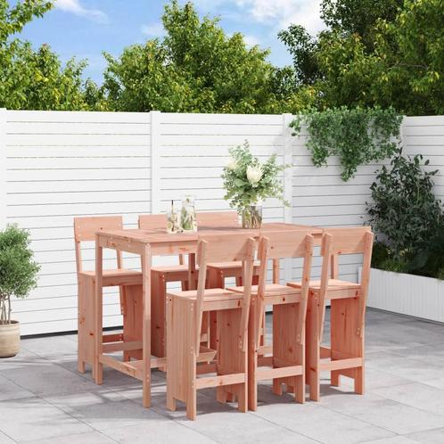 vidaXL 7-delige Tuinset massief douglashout, Tuin en Terras, Tuinsets en Loungesets, Tuinset, Nieuw, 7 zitplaatsen, Verzenden