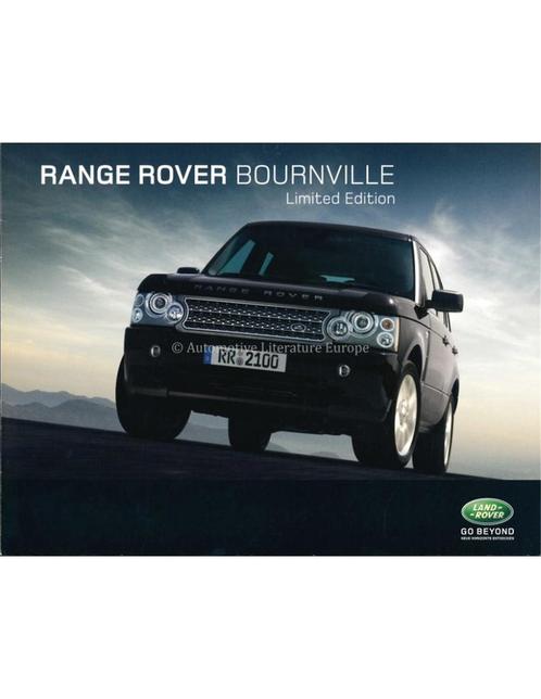 2009 RANGE ROVER BOURNVILLE LIMITED EDITION BROCHURE DUITS, Boeken, Auto's | Folders en Tijdschriften