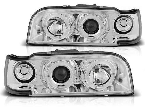Koplampen Volvo 850 92-96 Angel Eyes chroom, Auto-onderdelen, Overige Auto-onderdelen, Ophalen of Verzenden