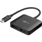 USB C naar DisplayPort adapter | Goobay | 0.12 meter, Computers en Software, Pc- en Netwerkkabels, Verzenden, Nieuw