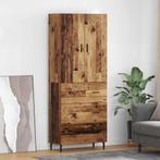 vidaXL buffetkast met lade 2 pcs Oud Hout Geengineerd Hout, Minder dan 50 cm, Verzenden, Nieuw, Minder dan 100 cm