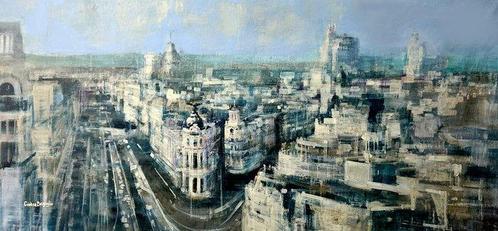 Cristina Bergoglio - The light of Madrid. XXL, Antiek en Kunst, Kunst | Schilderijen | Modern