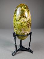 Groene opaal lingam Vrije vorm - Hoogte: 14.7 cm - Breedte: