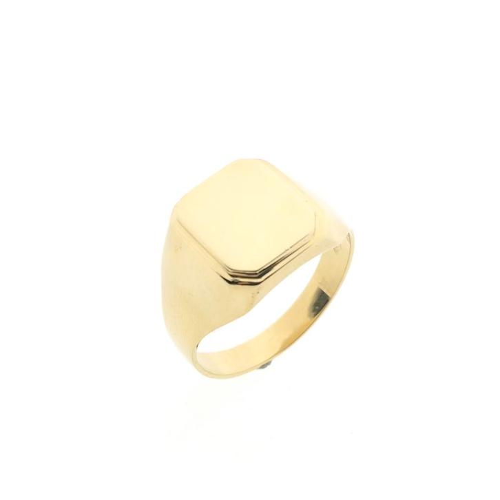 Gouden zegelring | Heren (herenring, gouden ring, geelgoud), Sieraden, Tassen en Uiterlijk, Ringen, Heer, Overige kleuren, 20 of groter
