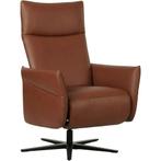 Leren relaxfauteuil Ease - Massif Armagnac (donkercognac) -, Nieuw, Ophalen of Verzenden, 50 tot 75 cm, Industrieel, Modern