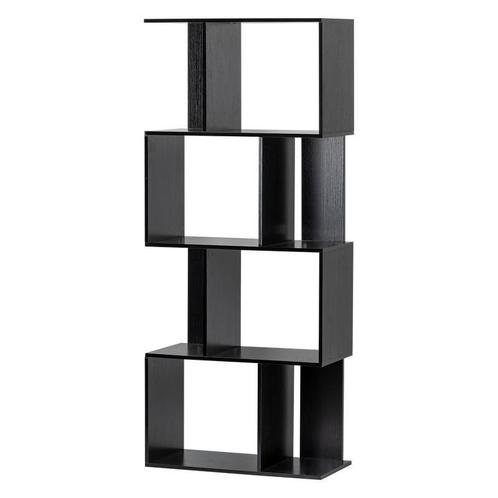 Vakkenkast - zwart - 59,5 cm x 29 cm x 142 cm, Huis en Inrichting, Kasten | Overige, Nieuw, Verzenden