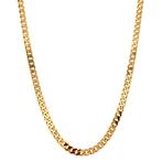 Gouden gourmet collier 53 cm 14 krt, Sieraden, Tassen en Uiterlijk, Kettingen, Verzenden, Zo goed als nieuw, Goud, Goud