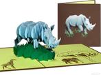 Witte Neushoorn Savanne Afrika Big Five | Rhinoceros pop-..., Diversen, Nieuw, Verzenden